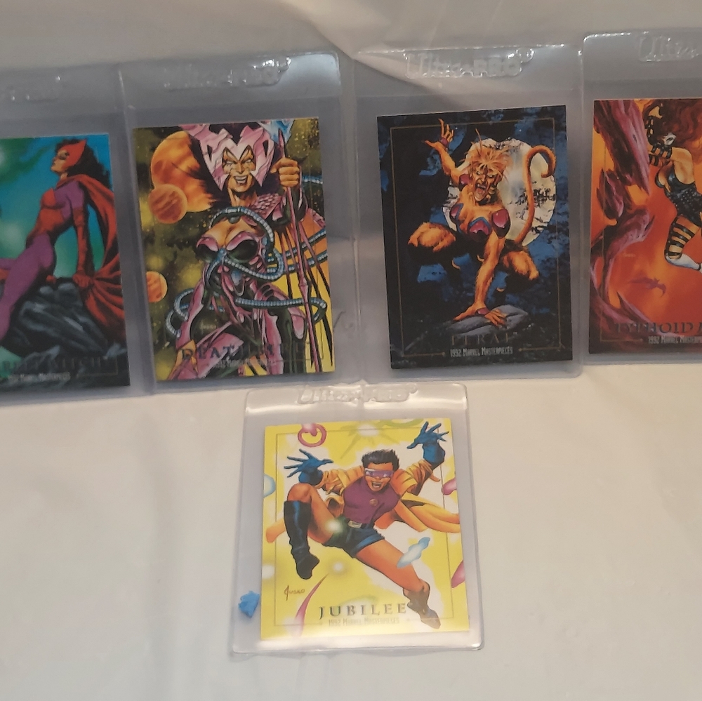5 lost marvel ladies ( very rare) complete set 92' marvel masterpieces